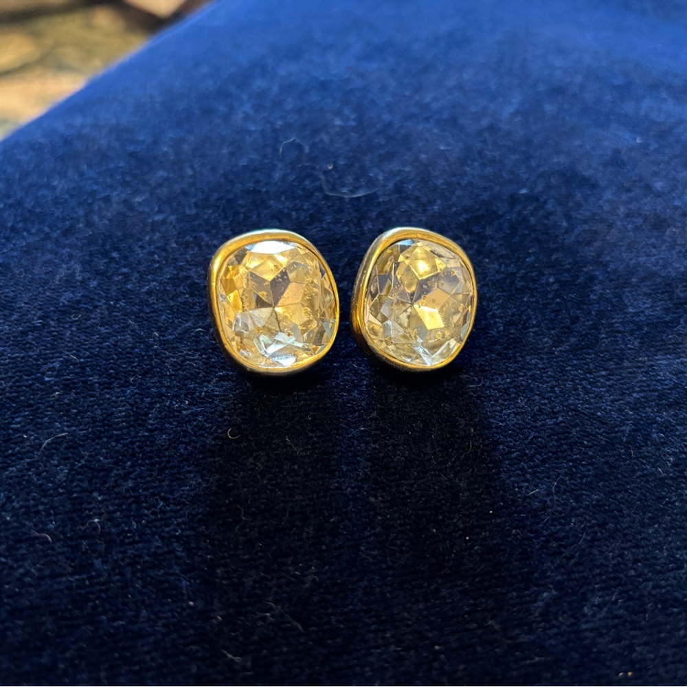 Crystal Clip On Earrings